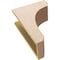 Ekena Millwork 7"W x 14"D x 21"H Classic Legacy Rough Cedar Woodgrain TimberThane Corbel, Primed Tan CORUR07X14X21LGYRCPR - alternate 5